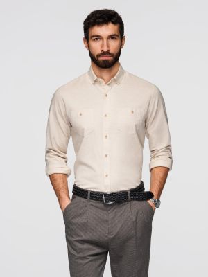 Koszula męska z klasycznym kołnierzykiem Ombre Clothing ze sklepu: ombre w kategorii: Koszule męskie - zdjęcie 2F79836-D9D-2071_128404