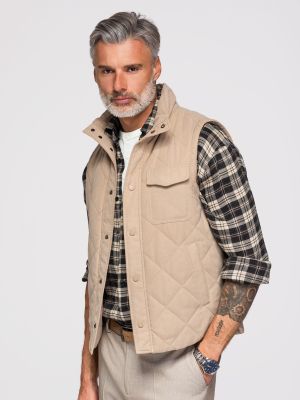 Ombre Clothing - Kamizelka męska jesienna ze sklepu: ombre w kategorii: Kamizelki męskie - zdjęcie 2F79836-D9D-2071_129262