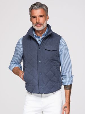 Ombre Clothing - Kamizelka męska jesienna ze sklepu: ombre w kategorii: Kamizelki męskie - zdjęcie 2F79836-D9D-2071_129262