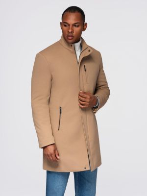 Ombre Clothing - Płaszcz męski elegancki ze sklepu: ombre w kategorii: Płaszcze męskie - zdjęcie 2F79836-D9D-2071_129293