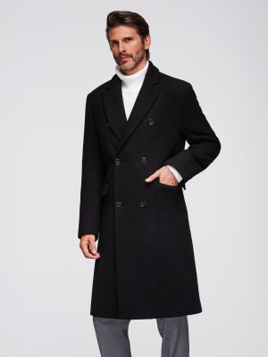 Ombre Clothing - Płaszcz męski elegancki jesienny ze sklepu: ombre w kategorii: Płaszcze męskie - zdjęcie 2F79836-D9D-2071_129299
