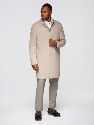 Ombre Clothing - Płaszcz męski jesienny elegancki ze sklepu: ombre w kategorii: Płaszcze męskie - zdjęcie 2F79836-D9D-2071_129401