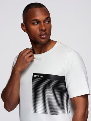 T-shirt męski na wiosnę Ombre Clothing ze sklepu: ombre w kategorii: T-shirty męskie - zdjęcie 2F79836-D9D-2071_129455