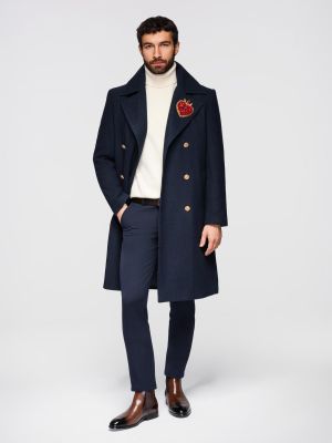 Płaszcz męski jesienny Ombre Clothing ze sklepu: ombre w kategorii: Płaszcze męskie - zdjęcie 2F79836-D9D-2071_133574
