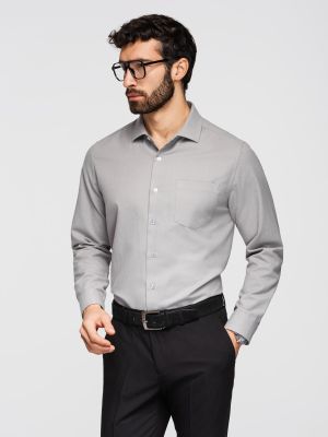 Koszula męska z klasycznym kołnierzykiem wiosenna Ombre Clothing ze sklepu: ombre w kategorii: Koszule męskie - zdjęcie 2F79836-D9D-2071_133627