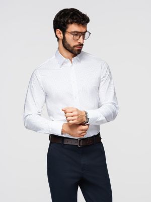 Koszula męska z klasycznym kołnierzykiem Ombre Clothing ze sklepu: ombre w kategorii: Koszule męskie - zdjęcie 2F79836-D9D-2071_133632