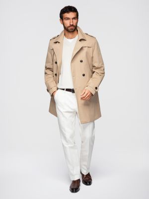 Płaszcz męski elegancki Ombre Clothing ze sklepu: ombre w kategorii: Płaszcze męskie - zdjęcie 2F79836-D9D-2071_141421