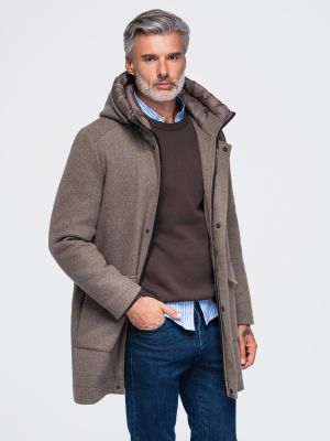 Płaszcz męski Ombre Clothing ze sklepu: ombre w kategorii: Płaszcze męskie - zdjęcie 2F79836-D9D-2071_160898