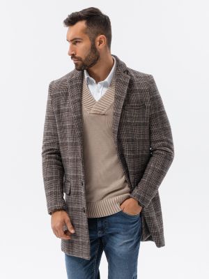 Płaszcz męski jesienny Ombre Clothing ze sklepu: ombre w kategorii: Płaszcze męskie - zdjęcie 2F79836-D9D-2071_23029