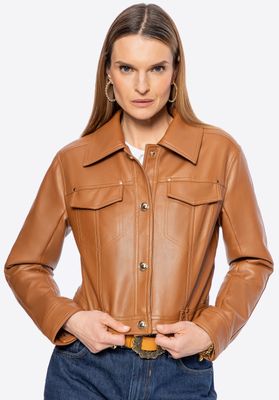 Kurtka damska casual WITTCHEN ze sklepu: WITTCHEN w kategorii: Kurtki damskie - zdjęcie 360172-0C5-11295_100-9P-103-4