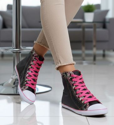 Trampki damskie wiosenne ze sklepu: Pantofelek24.pl w kategorii: Trampki damskie - zdjęcie 36E097C-33F-2866_20585