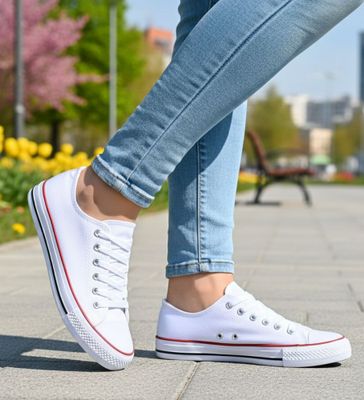 Trampki damskie na wiosnę ze sklepu: Pantofelek24.pl w kategorii: Trampki damskie - zdjęcie 36E097C-33F-2866_27372