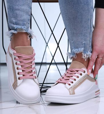 Trampki damskie wiosenne ze sklepu: Pantofelek24.pl w kategorii: Trampki damskie - zdjęcie 36E097C-33F-2866_29544