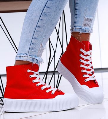 Trampki damskie wiosenne ze sklepu: Pantofelek24.pl w kategorii: Trampki damskie - zdjęcie 36E097C-33F-2866_30623