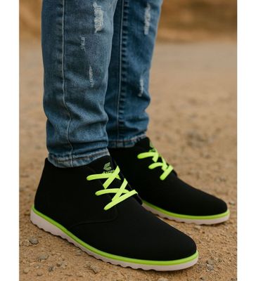 czarny Trampki męskie sznurowane ze sklepu: Pantofelek24.pl w kategorii: Trampki męskie