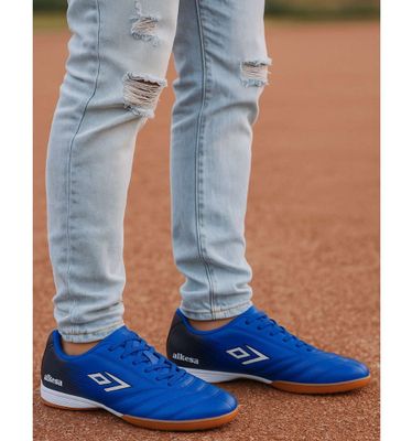 Trampki męskie sportowe - niebieski ze sklepu: Pantofelek24.pl w kategorii: Trampki męskie