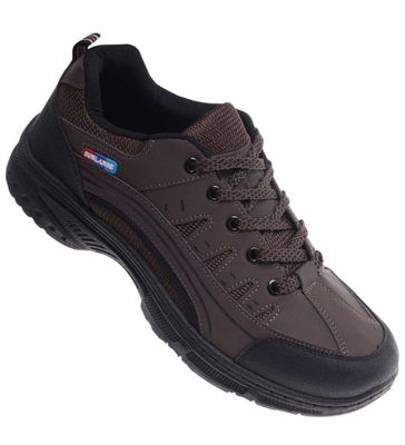 Buty trekkingowe męskie - brązowy ze sklepu: Pantofelek24.pl w kategorii: Buty trekkingowe męskie