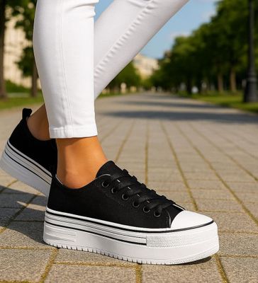 Trampki damskie na wiosnę ze sklepu: Pantofelek24.pl w kategorii: Trampki damskie - zdjęcie 36E097C-33F-2866_33586