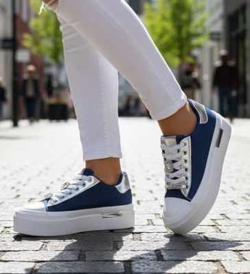 Trampki damskie na lato ze sklepu: Pantofelek24.pl w kategorii: Trampki damskie - zdjęcie 36E097C-33F-2866_33587