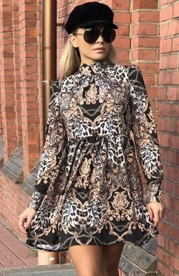 Sukienka trapezowa Lola Fashion ze sklepu: intimiti.pl w kategorii: Sukienki - zdjęcie 3B4B001-93A-4736_114504