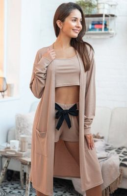 Szlafrok damski casualowy Sensis ze sklepu: intimiti.pl w kategorii: Szlafroki damskie - zdjęcie 3B4B001-93A-4736_172091