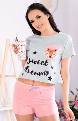 Piżama w nadruki casualowa LivCo Corsetti ze sklepu: intimiti.pl w kategorii: Piżamy damskie - zdjęcie 3B4B001-93A-4736_173567