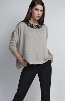 Sweter damski casualowy MKM ze sklepu: intimiti.pl w kategorii: Swetry damskie - zdjęcie 3B4B001-93A-4736_178148