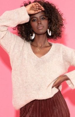 Sweter damski casual Fobya ze sklepu: intimiti.pl w kategorii: Swetry damskie - zdjęcie 3B4B001-93A-4736_183949