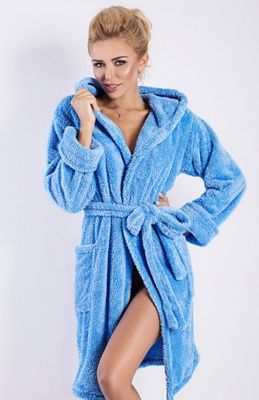Szlafrok damski casual bez wzorów DKAREN ze sklepu: intimiti.pl w kategorii: Szlafroki damskie - zdjęcie 3B4B001-93A-4736_18428