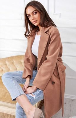 Płaszcz damski na jesień Lola Fashion ze sklepu: intimiti.pl w kategorii: Płaszcze damskie - zdjęcie 3B4B001-93A-4736_184356