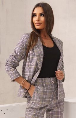 Marynarka klasyczny wiosenny Lola Fashion ze sklepu: intimiti.pl w kategorii: Marynarki damskie - zdjęcie 3B4B001-93A-4736_184361