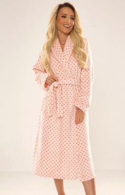 Szlafrok damski casual De Lafense ze sklepu: intimiti.pl w kategorii: Szlafroki damskie - zdjęcie 3B4B001-93A-4736_195364