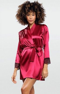 Szlafrok damski elegancki DKAREN ze sklepu: intimiti.pl w kategorii: Szlafroki damskie - zdjęcie 3B4B001-93A-4736_211882