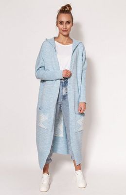 Sweter damski casual na zimę MKM ze sklepu: intimiti.pl w kategorii: Swetry damskie - zdjęcie 3B4B001-93A-4736_215672