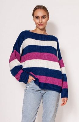 Sweter damski casual MKM ze sklepu: intimiti.pl w kategorii: Swetry damskie - zdjęcie 3B4B001-93A-4736_215720