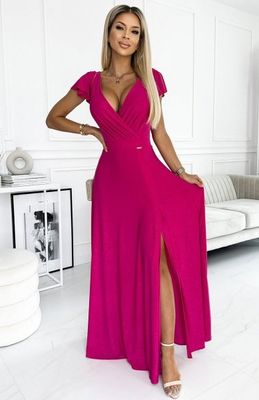 Sukienka elegancka kopertowa Numoco ze sklepu: intimiti.pl w kategorii: Sukienki - zdjęcie 3B4B001-93A-4736_216682