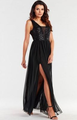 Sukienka trapezowa elegancka AWAMA ze sklepu: intimiti.pl w kategorii: Sukienki - zdjęcie 3B4B001-93A-4736_224939