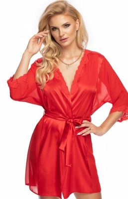 Szlafrok damski elegancki z haftem Irall ze sklepu: intimiti.pl w kategorii: Szlafroki damskie - zdjęcie 3B4B001-93A-4736_225398