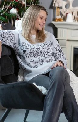 Sweter damski casualowy Fobya ze sklepu: intimiti.pl w kategorii: Swetry damskie - zdjęcie 3B4B001-93A-4736_226182