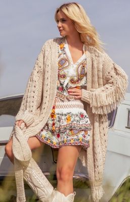 Sweter damski boho Fobya ze sklepu: intimiti.pl w kategorii: Swetry damskie - zdjęcie 3B4B001-93A-4736_226788