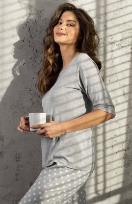 Piżama klasyczna Momenti Per Me ze sklepu: intimiti.pl w kategorii: Piżamy damskie - zdjęcie 3B4B001-93A-4736_229306