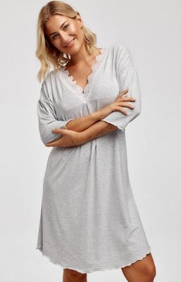 Koszula nocna gładka elegancka Azal ze sklepu: intimiti.pl w kategorii: Koszule nocne - zdjęcie 3B4B001-93A-4736_241984