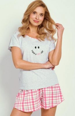Piżama w nadruki Taro ze sklepu: intimiti.pl w kategorii: Piżamy damskie - zdjęcie 3B4B001-93A-4736_242023