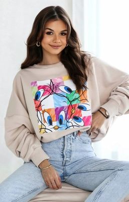 Lara Fashion - Bluza damska młodzieżowa ze sklepu: intimiti.pl w kategorii: Bluzy damskie - zdjęcie 3B4B001-93A-4736_243237