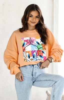 Bluza damska w stylu młodzieżowym Lara Fashion ze sklepu: intimiti.pl w kategorii: Bluzy damskie - zdjęcie 3B4B001-93A-4736_243265