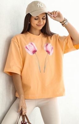 Bluzka damska na wiosnę Lara Fashion ze sklepu: intimiti.pl w kategorii: Bluzki damskie - zdjęcie 3B4B001-93A-4736_243476