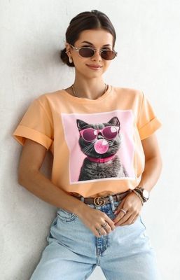Bluzka damska młodzieżowa Lara Fashion ze sklepu: intimiti.pl w kategorii: Bluzki damskie - zdjęcie 3B4B001-93A-4736_244540