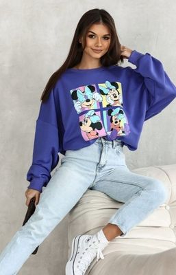 Bluza damska w stylu młodzieżowym na jesień Lara Fashion ze sklepu: intimiti.pl w kategorii: Bluzy damskie - zdjęcie 3B4B001-93A-4736_244893