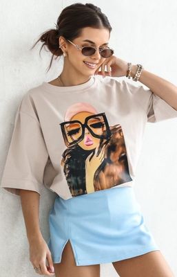 Bluzka damska w stylu młodzieżowym Lara Fashion ze sklepu: intimiti.pl w kategorii: Bluzki damskie - zdjęcie 3B4B001-93A-4736_245023