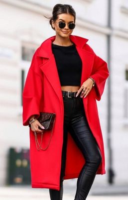 Płaszcz damski casual Lara Fashion ze sklepu: intimiti.pl w kategorii: Płaszcze damskie - zdjęcie 3B4B001-93A-4736_245720